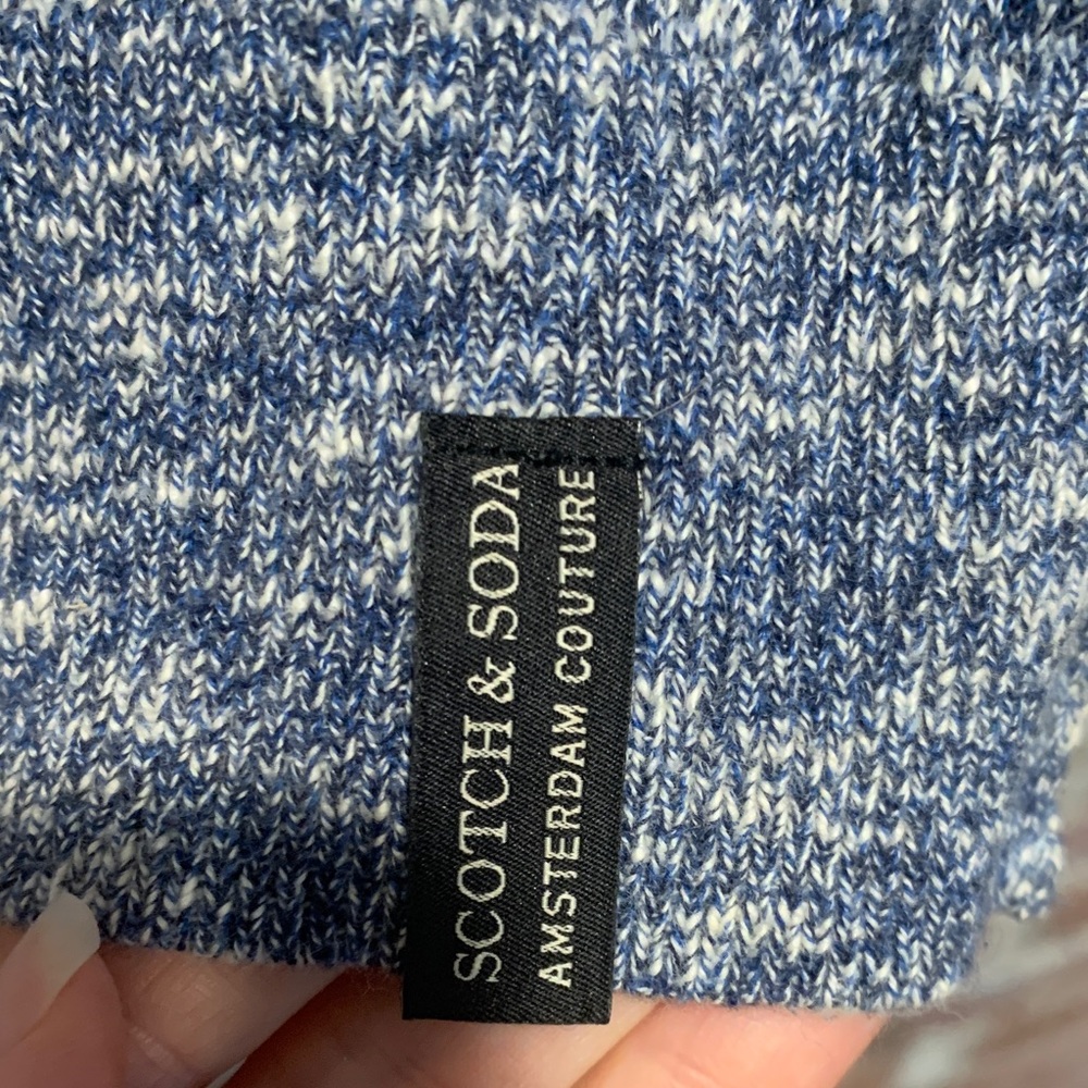 Scotch & Soda Men's Blue Crewneck Sweater - Picture 2 of 2